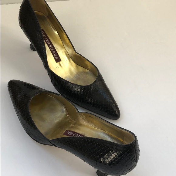 Walter Steiger Shoes Color Black size 51/2B. Italy - Picture 3 of 8